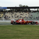 Alonso emerges from the spray with pole at Hockenheim