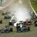 Hamilton holds off Rosberg and wins in Bahrain