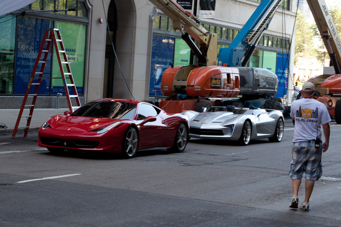 The cars of Transformers 3