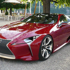 O Lexus LF-LC está equipado com motor híbrido dianteiro e tração traseira