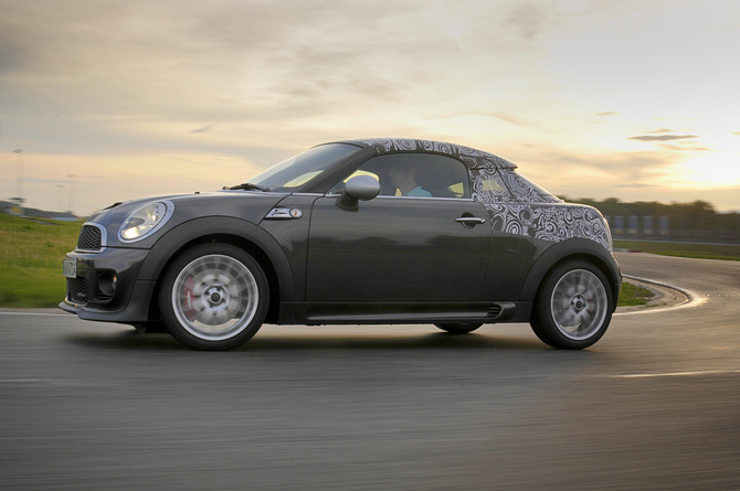 MINI shows-off camouflaged future Coupé model