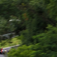 Button Wins a Rainy Race in Hungary