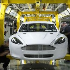 First Rapide leaving the Aston Martin assembly line