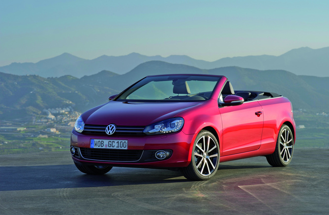 Volkswagen presenting Golf Cabriolet in Geneva