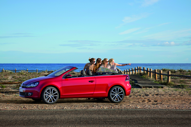 Volkswagen presenting Golf Cabriolet in Geneva