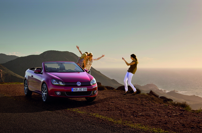 Volkswagen presenting Golf Cabriolet in Geneva