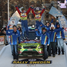 Mikko Hirvonen starts 2010 with a victory in Sweden