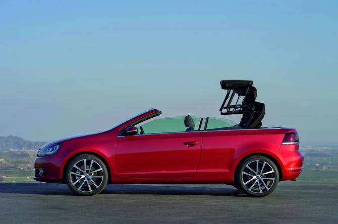 Volkswagen presenting Golf Cabriolet in Geneva