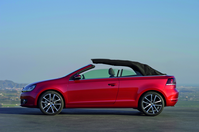 Volkswagen presenting Golf Cabriolet in Geneva