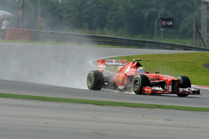 Massa spoiled Alonso's front-row hopes by taking second as the last driver on track