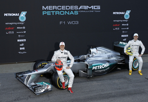 Mercedes Gives W03 Late Unveil