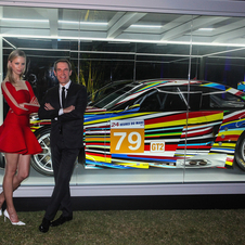 Jeff Koons BMW Art Car feierte Nordamerika-Premiere auf der Art Basel in Miami Beach