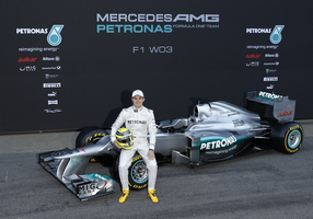 Mercedes Gives W03 Late Unveil