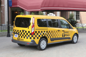 Ford says that its taxi has a more comfortable suspension than the NV200