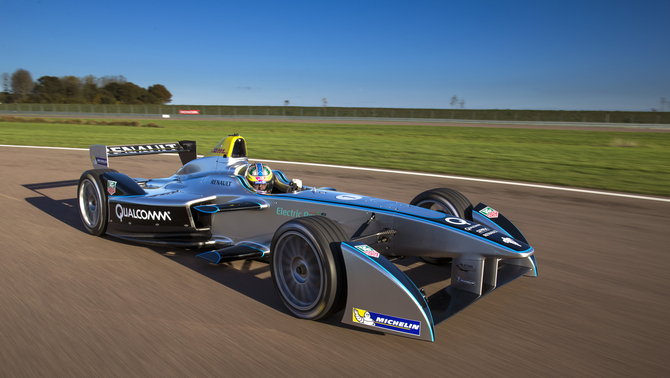 The Formula E car is being built with parts from multiple suppliers