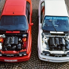 Here a street M3 (left) poses with the racing version (right)