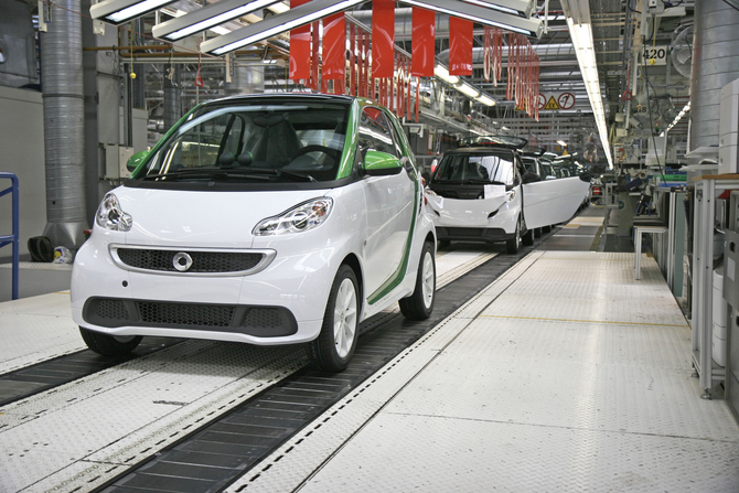 O novo smart fortwo electric será produzido na fábrica francesa de Hambach