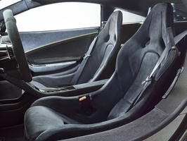 The interior of the 650S was lined in Alcantara