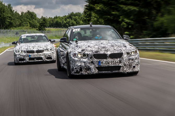 BMW is testing the M3 and M4 on the Nordschleife