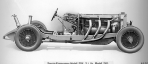 The SSK used a supercharged six-cylinder with 250hp