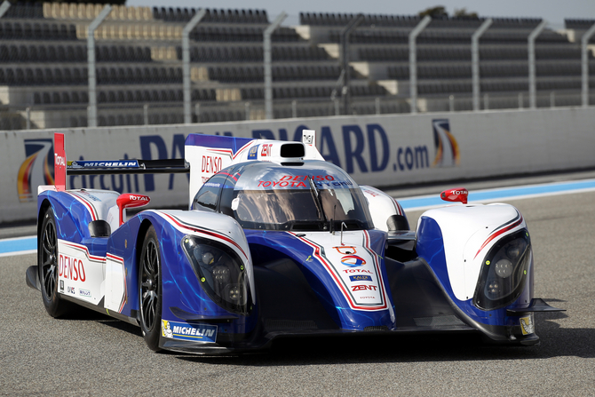 Toyota slightly reworked the aerodynamics of the TS030