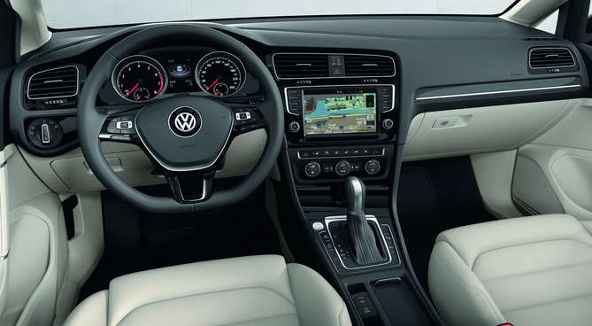 O interior do novo Volkswagen Golf