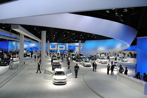 Volkswagen stand brings spirit UP!