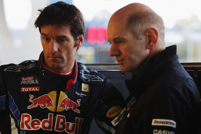 Mark Webber dá crédito a Adrian Newey por grande parte do sucesso da Red Bull