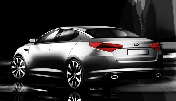 Kia reveals first images of the new Kia Optima