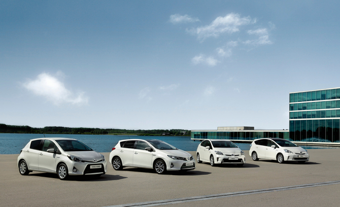 Toyota offers 10 hybrids in Europe