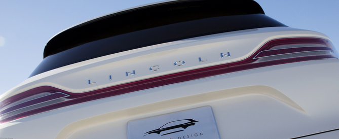 Exterior detail from the Lincoln MKC