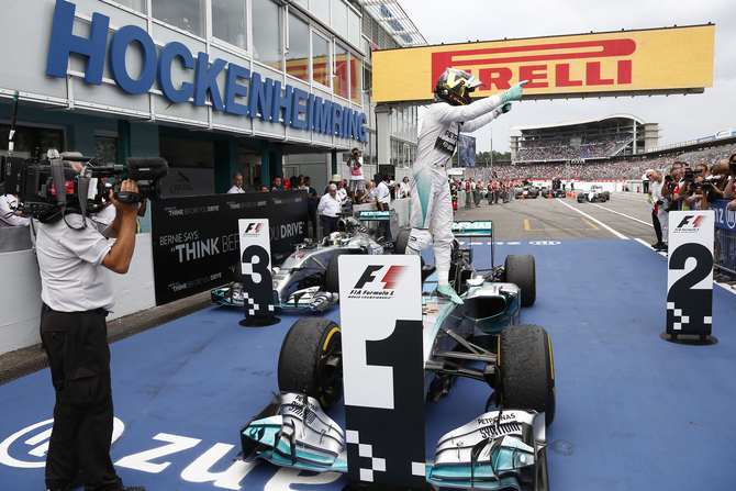 Rosberg conquered his fourth win of the season