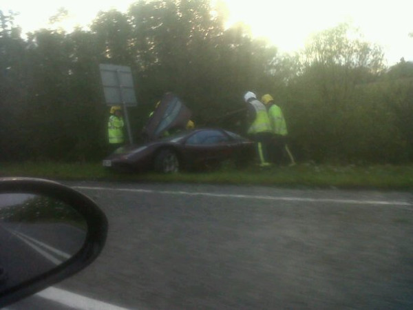 Rowan Atkinson crashes his McLaren F1