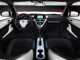 The interior is unique to the iQ EV