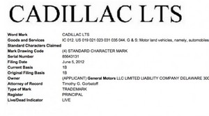 Cadillac Trademarks LTS Name Possibly for Future Flagship