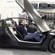 Delta E4 electric coupe goes out for a spin, carrying lucky humanoid