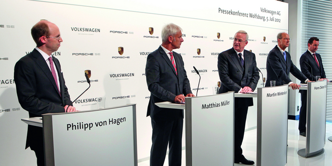 Porsche and Volkswagen finally merged last year