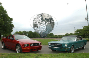 The current Mustang makes many references to the first, and most iconic model.