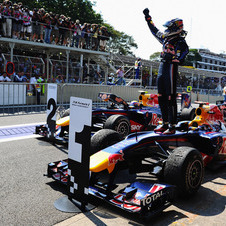 Vettel wins as Red Bull secures manufacturer title