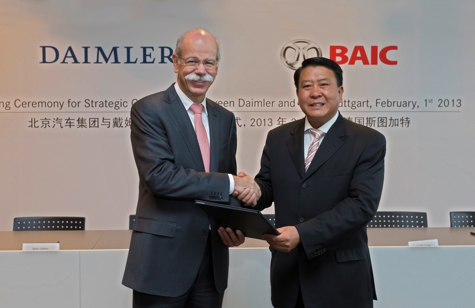 Daimler Chairman Dr. Zetsche signed the deal