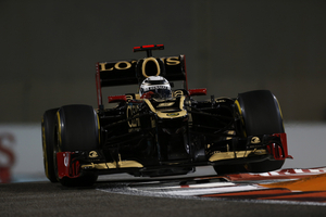 The Lotus E20 proved to be the fastest car in Abu Dhabi