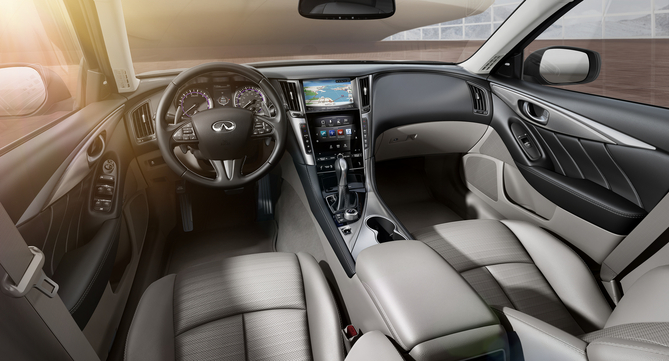 Interior detail from the Q50