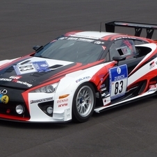 The GRMN LFA also competed in the 24 Hours of the Nurburgring this year