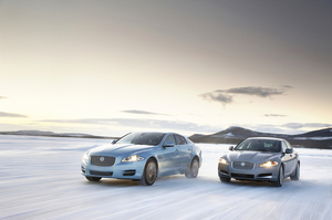 Jaguar tested the cars in the arctic circle