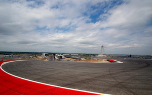 Looking towards the start/finish line from Turn 1