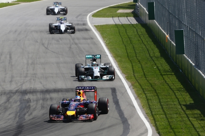 Ricciardo overtook Nico Rosberg with two laps to go