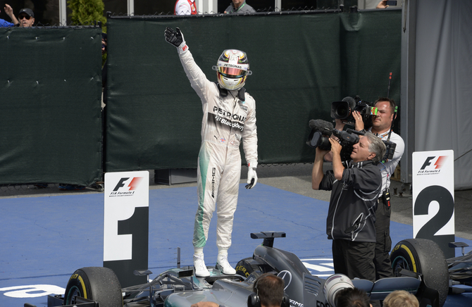 The Brit has a 17 point lead in Driver's championship standings over his teammate Nico Rosberg