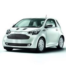 Aston Martin Cygnet in Black and White at launch