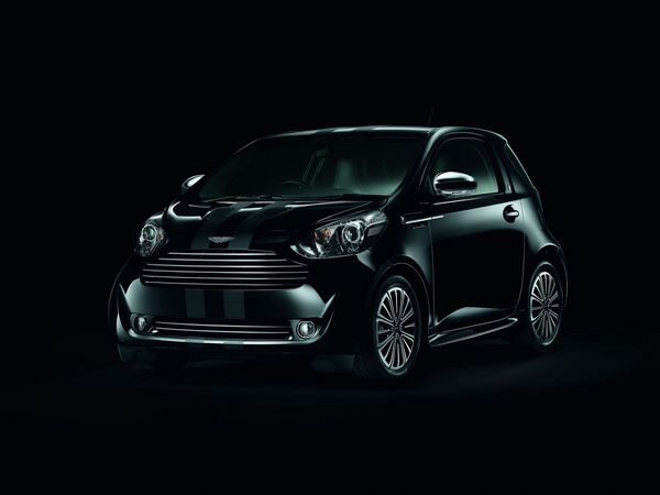 Aston Martin Cygnet in Black and White at launch