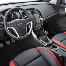 Inside the cars have optional leather seats with red trim